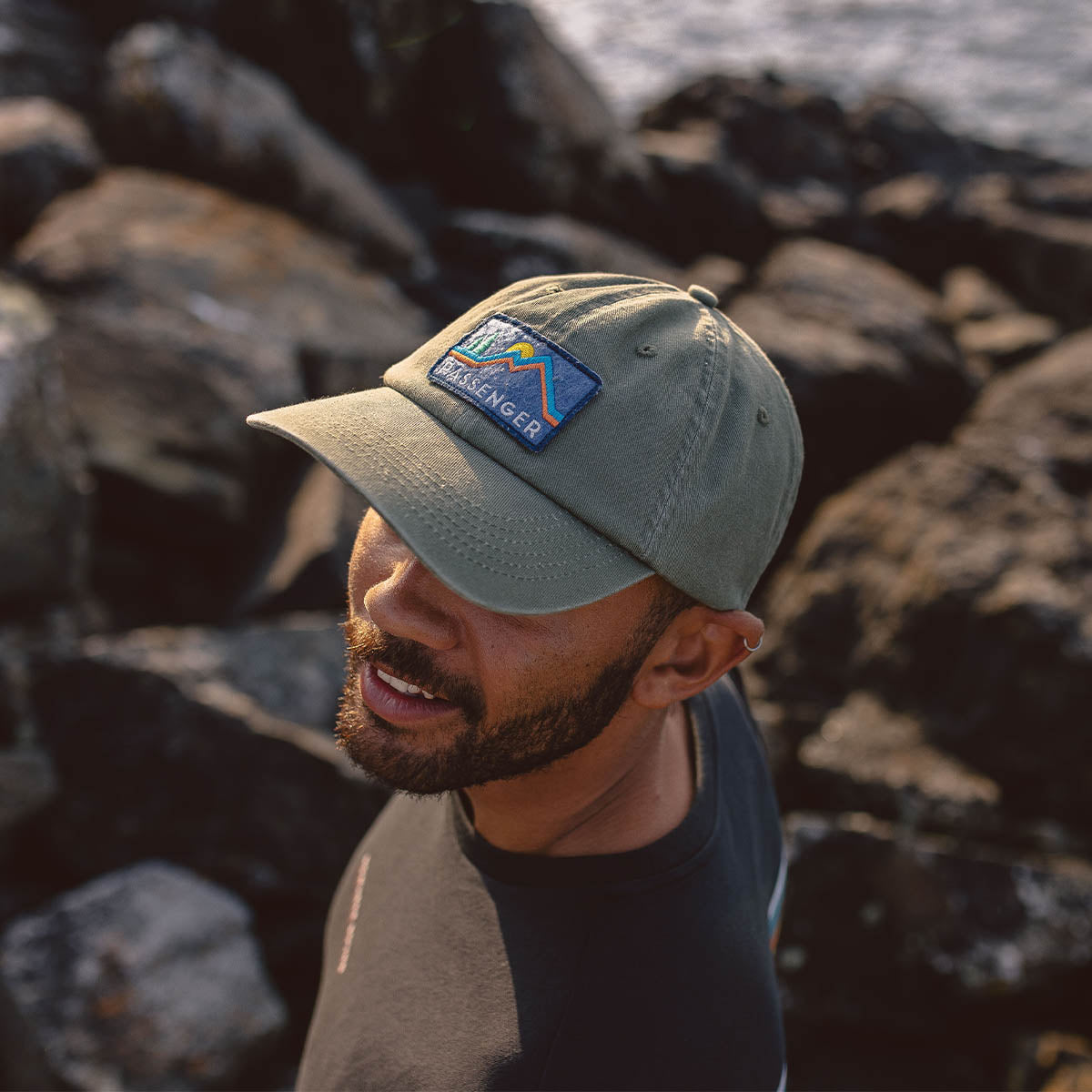 Tristate Recycled Cotton Snapback Cap - Leaf Green