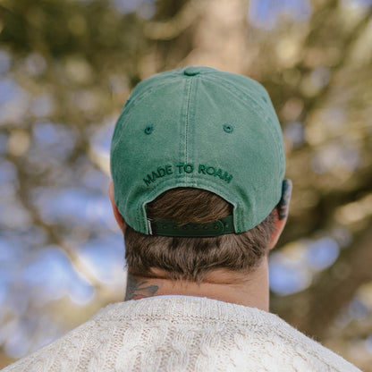 Male_Hazy Recycled Cotton Snapback Cap - Dark Ivy