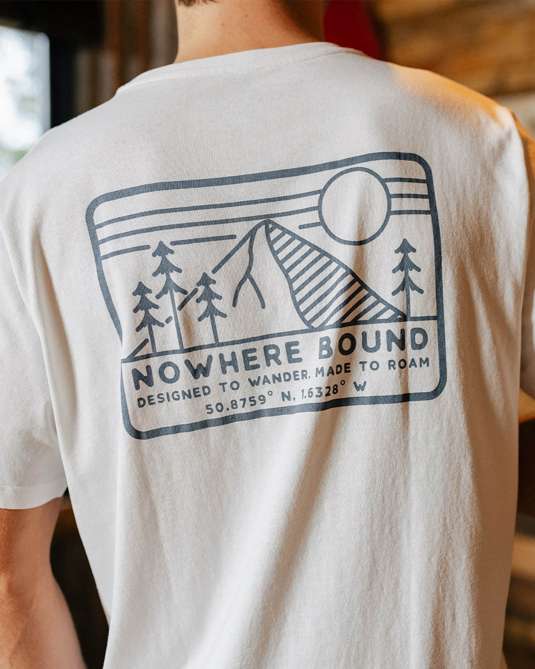 Nowhere Bound Recycled Cotton T-Shirt - White