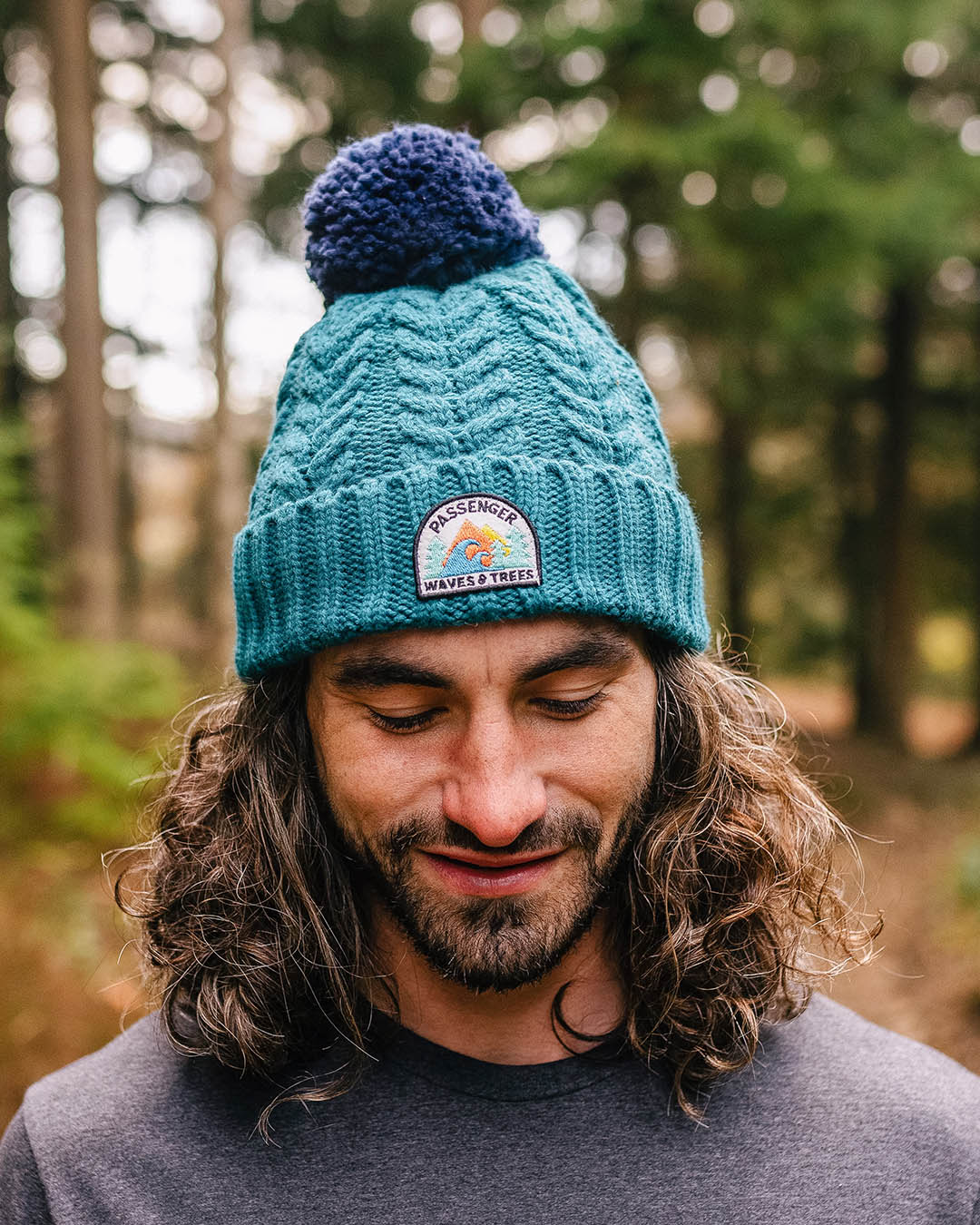 Drifter Fleece Lined Recycled Bobble Hat - Shaded Spruce