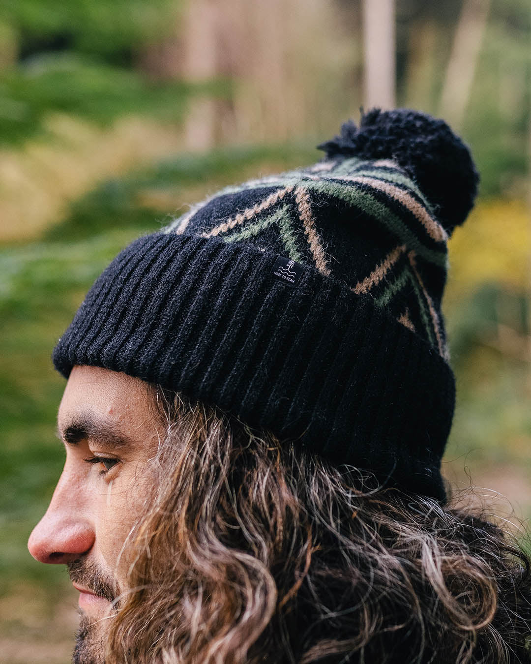Ember Recycled Bobble Hat - Black