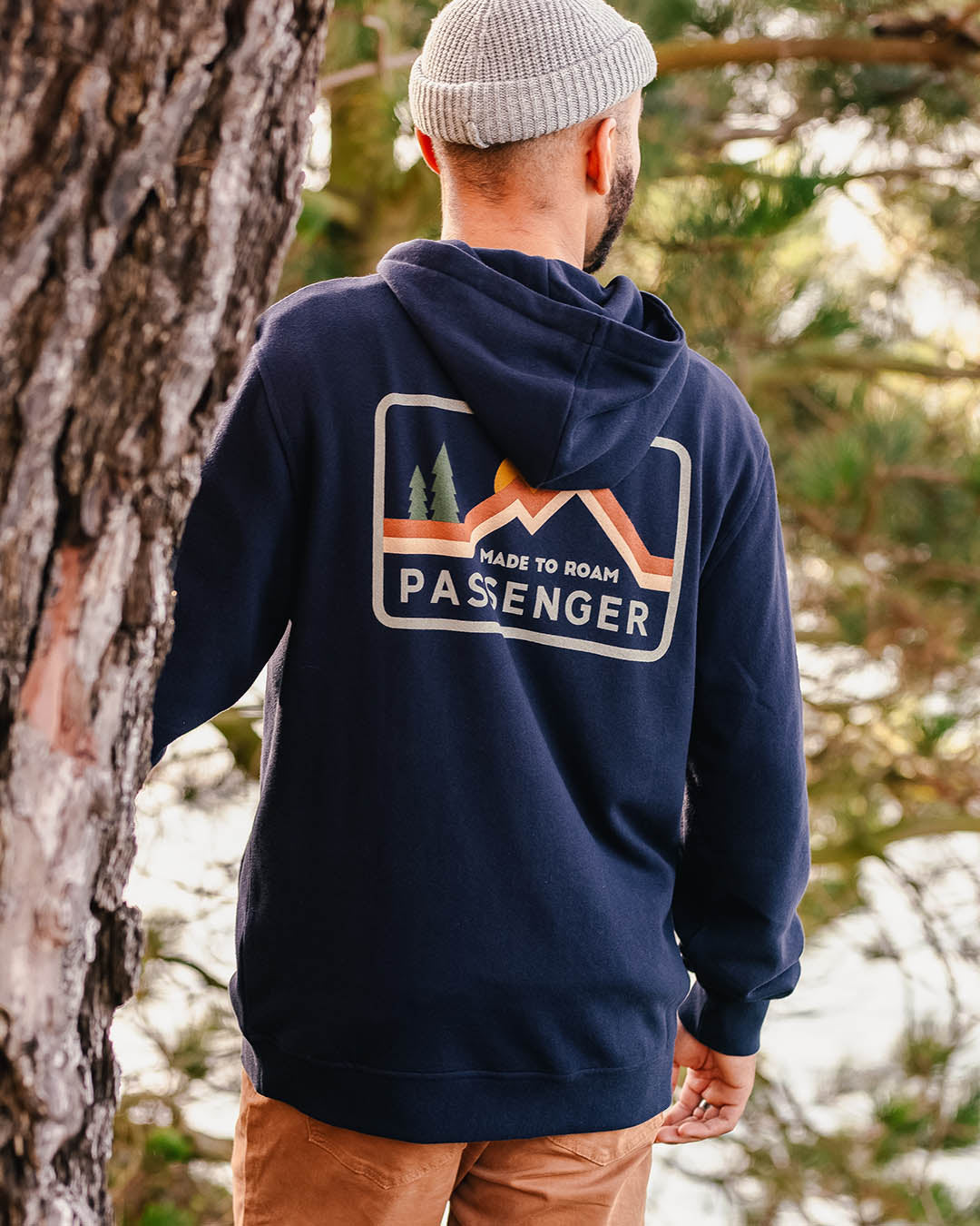 Made To Roam Recycled Cotton Hoodie - Deep Navy
