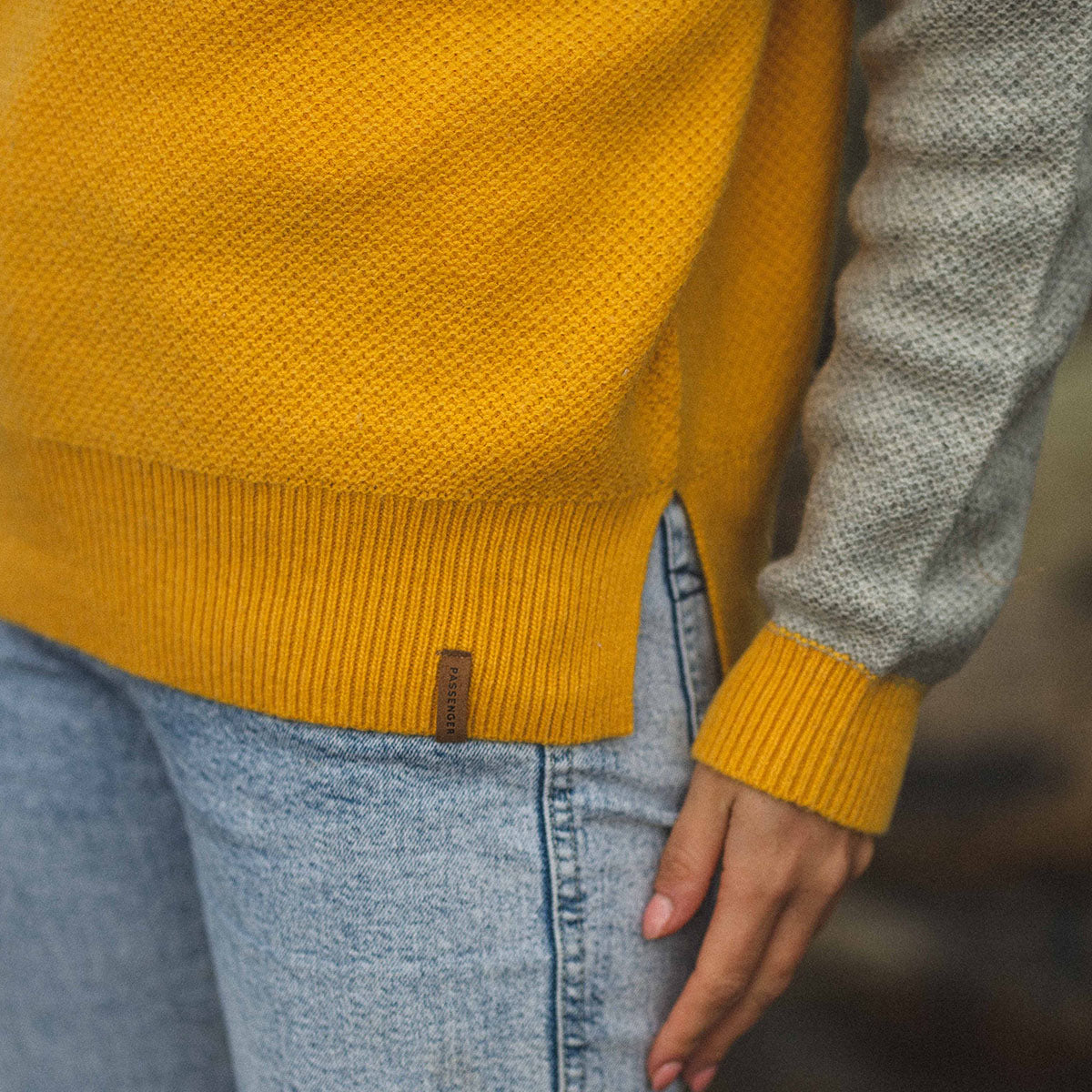Nelson Knitted Sweatshirt - Golden Yellow