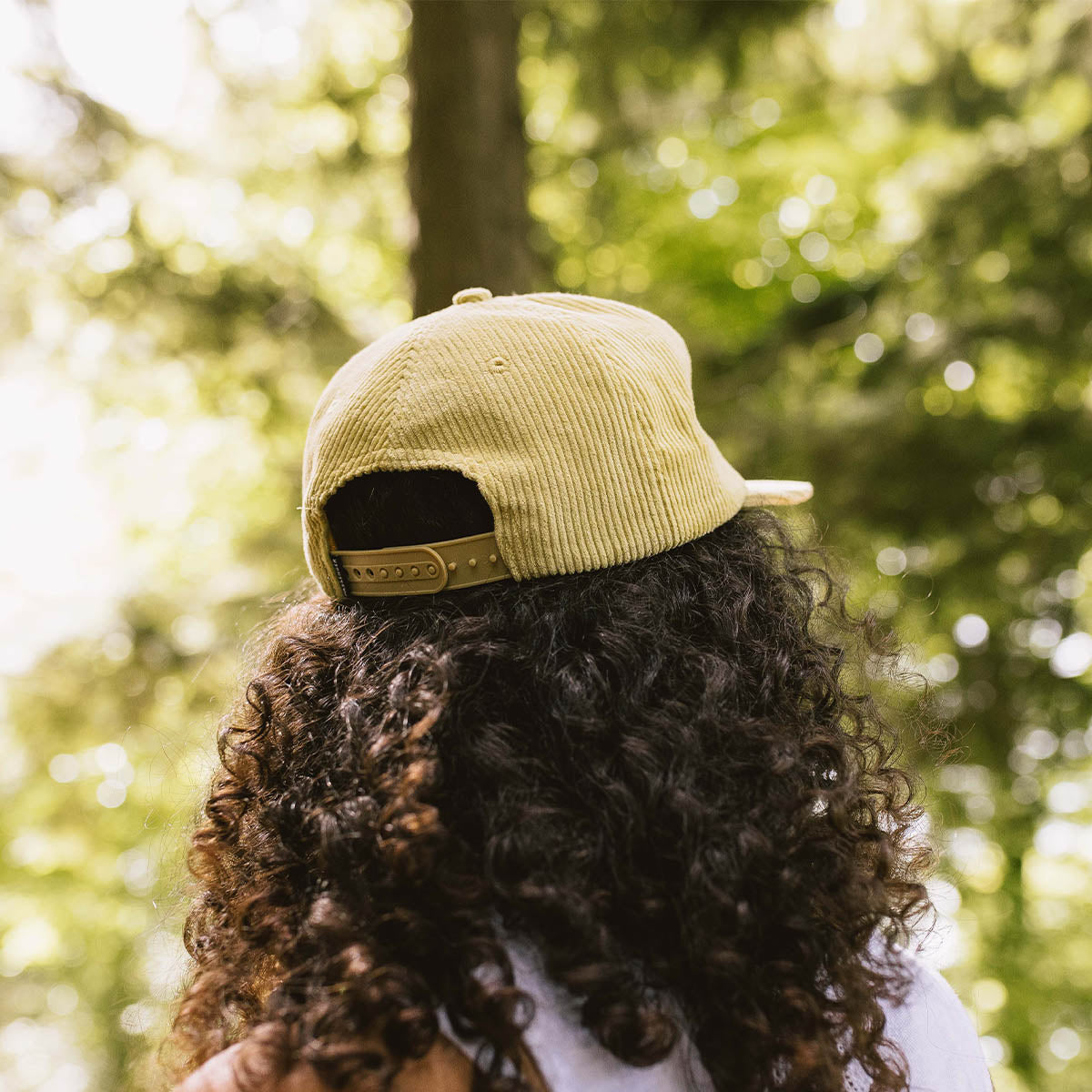 Hazy Recycled Cotton Cord Low Profile Cap - Ochre Yellow
