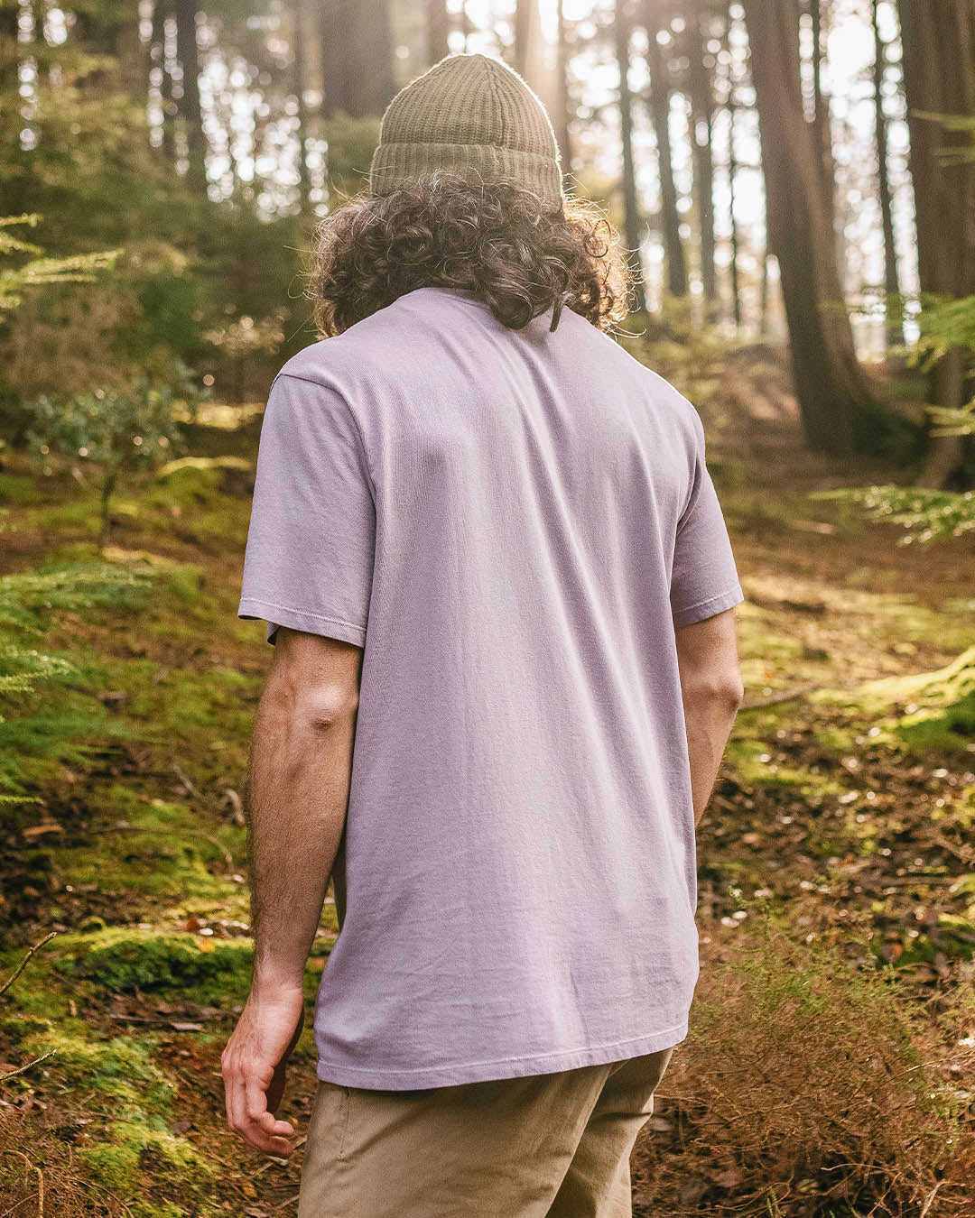 Nowhere Bound Pocket T-Shirt - Dusty Lilac