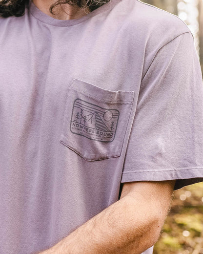 Nowhere Bound Pocket T-Shirt - Dusty Lilac