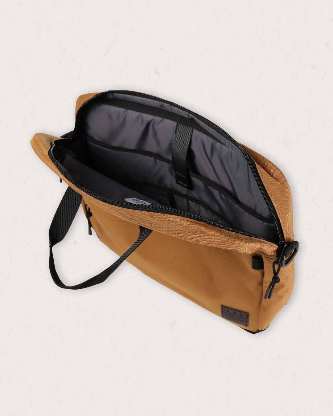 Recycled Messenger Bag - Golden Brown