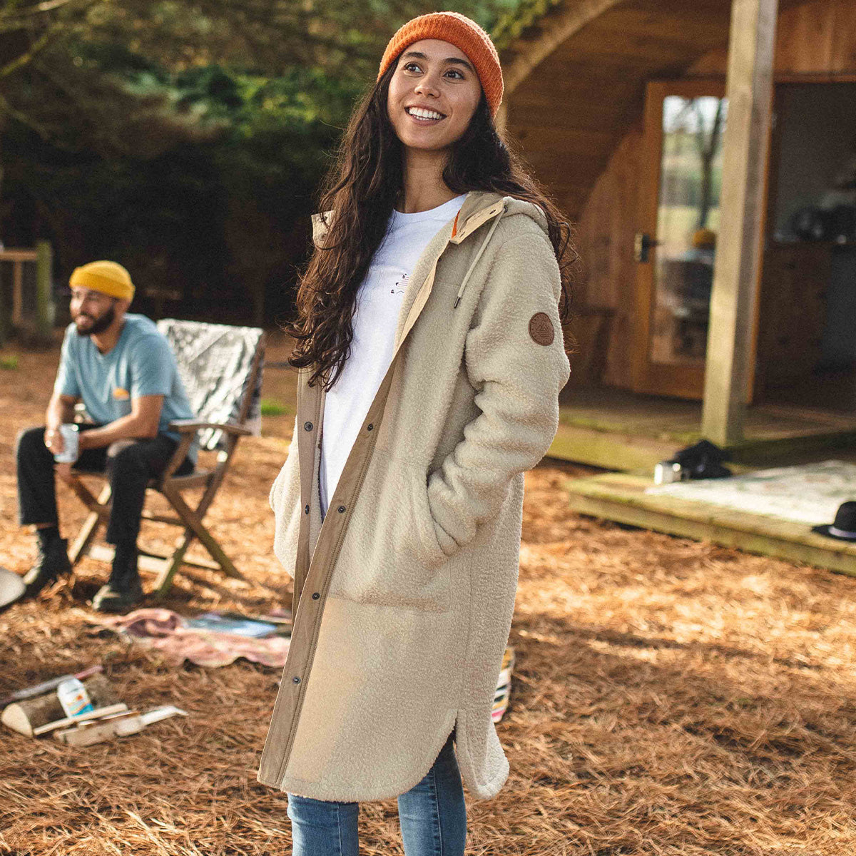 Campbell Hooded Sherpa Cardigan - Oatmeal – Passenger