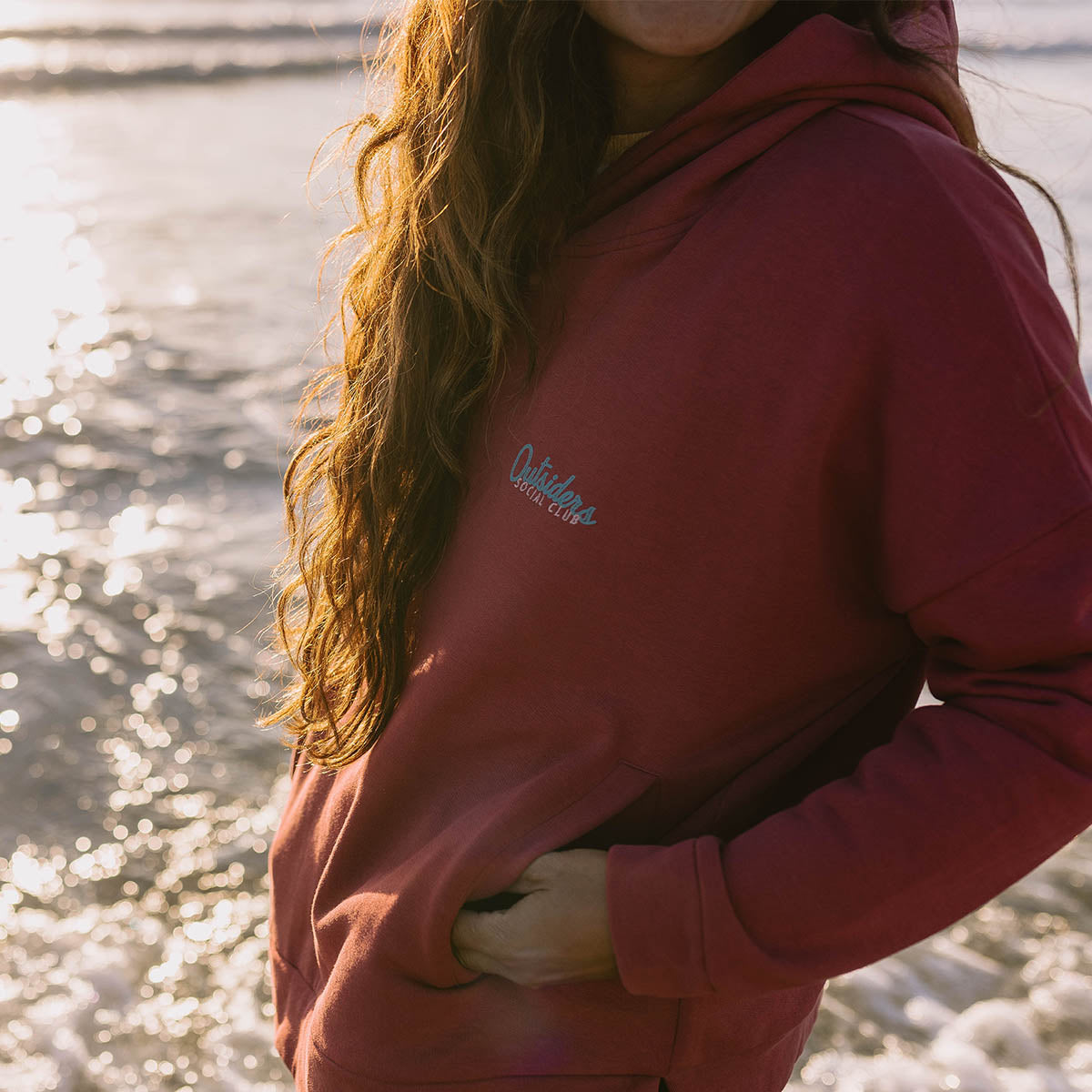 Early Riser Recycled Cotton Hoodie - Earth Red