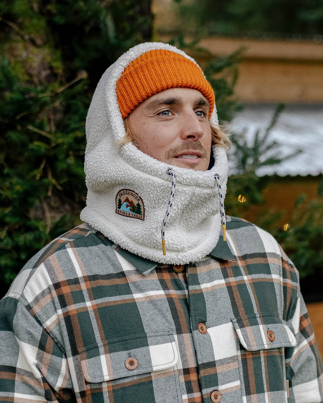 Male_Snowdrift Recycled Sherpa Fleece Hood - Birch