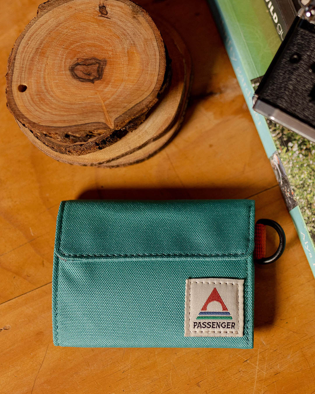 Pocket Recycled Wallet - Viridian Green