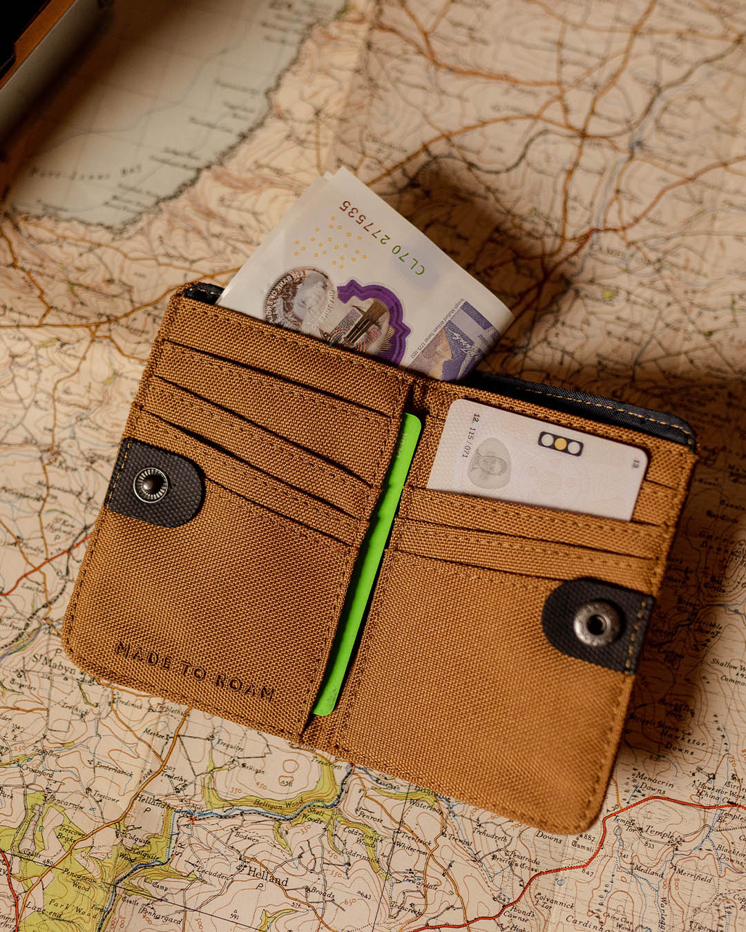 Essentials Recycled Wallet - Golden Brown