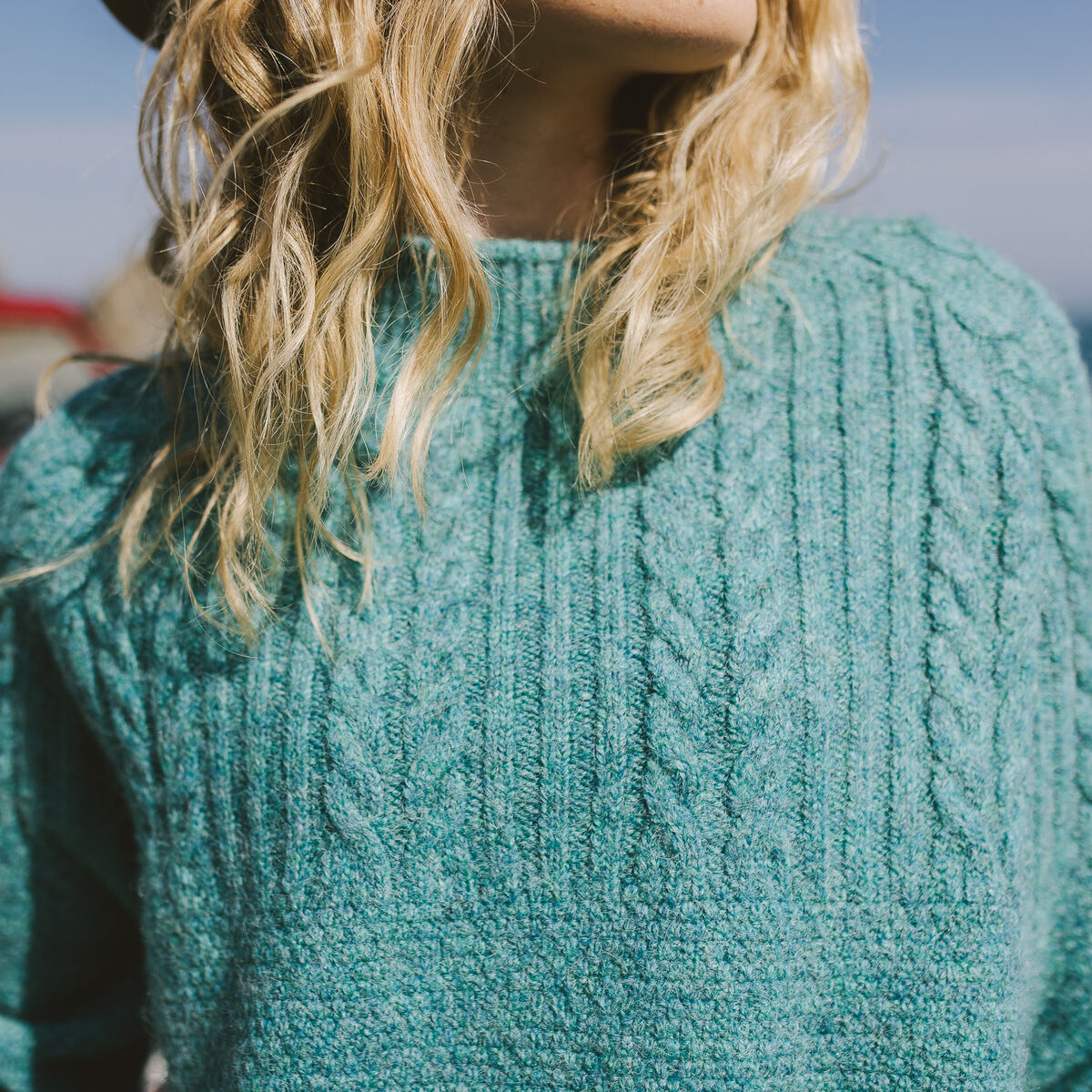 Alberta Knitted Jumper - Ocean Green