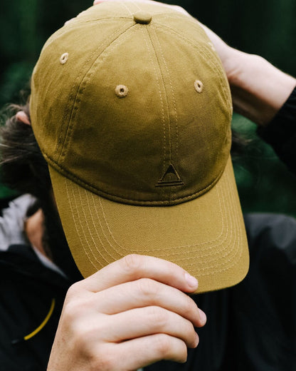 Fade Recycled Cotton 6 Panel Cap - Mustard Gold