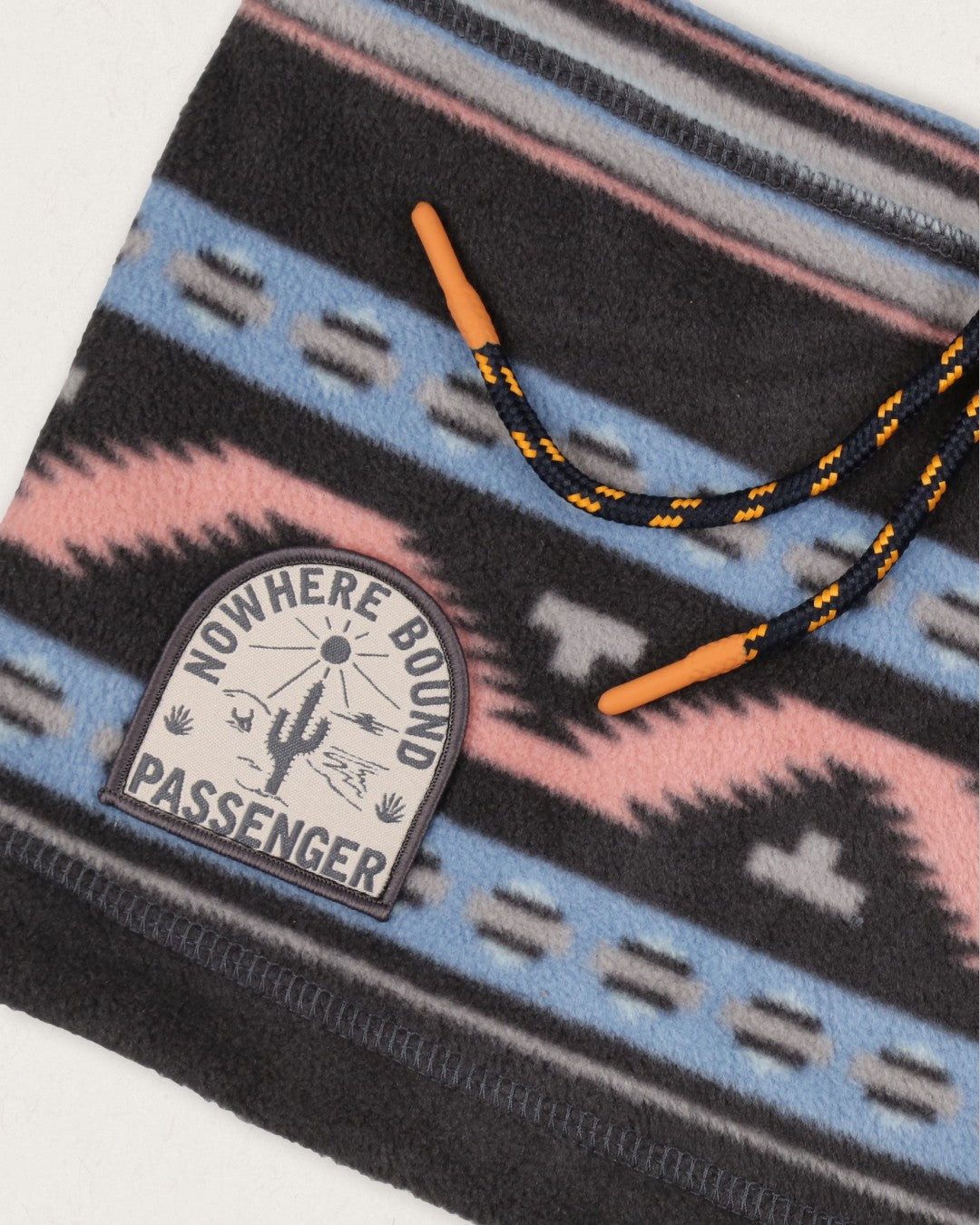 Tor Recycled Polar Fleece Snood - Deep Navy Vintage Geo