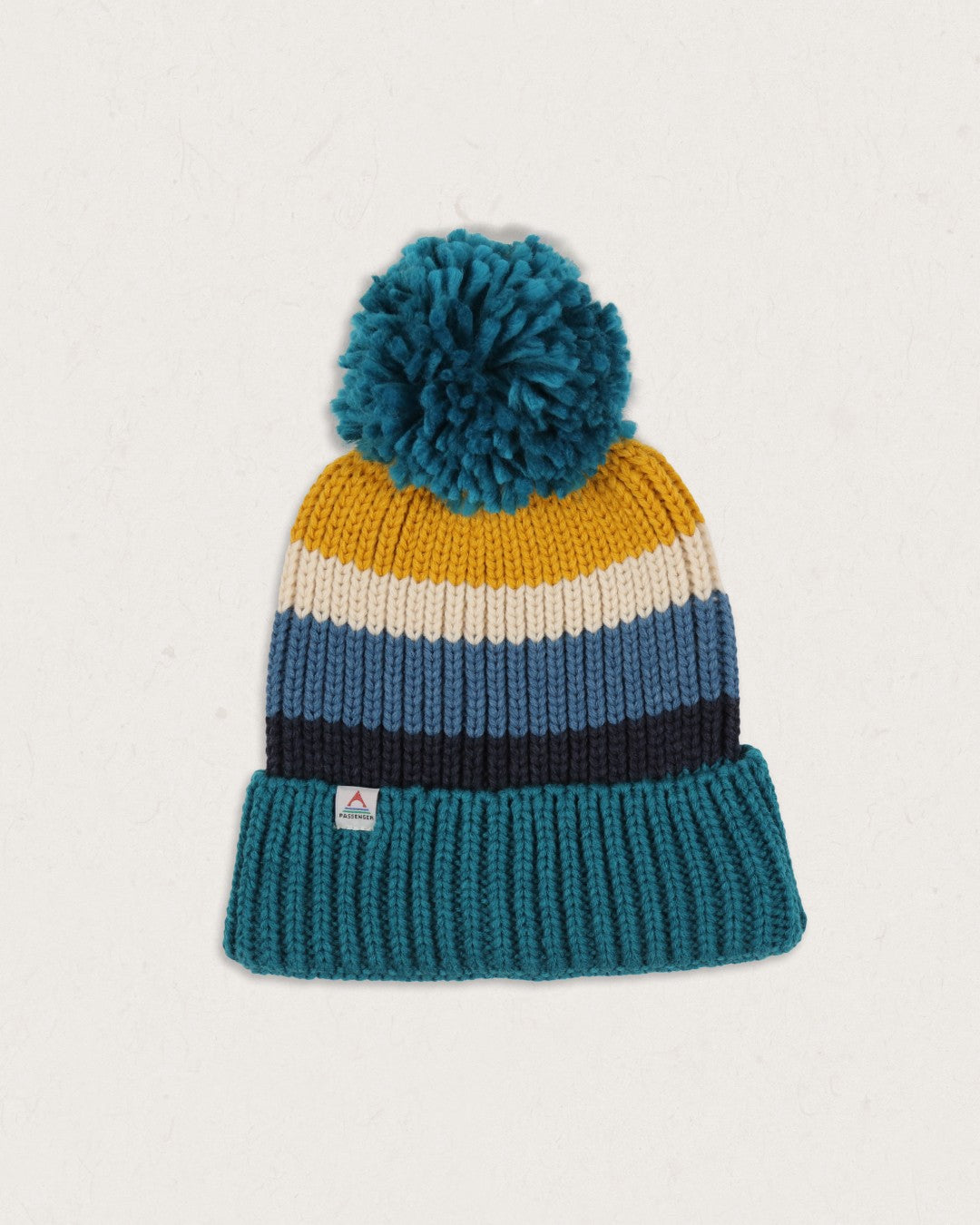 Summit Recycled Acrylic Bobble Hat - Blue Coral