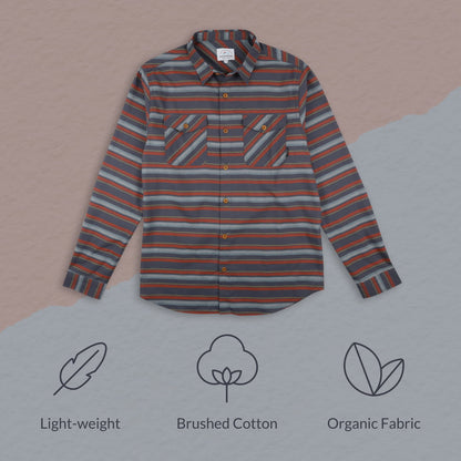 Jacob Organic Cotton Shirt - Black Stripe