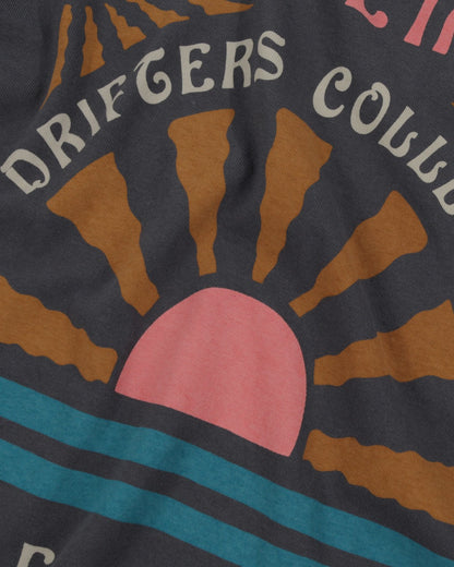 Drifters Recycled Cotton Ls T-Shirt - Charcoal