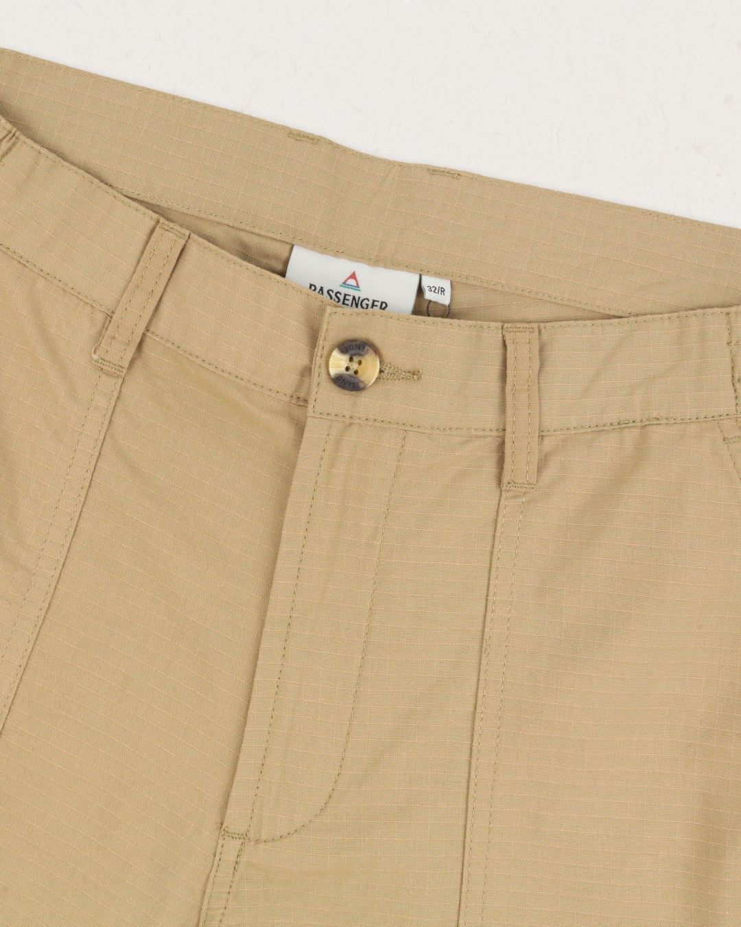 Timeless Organic Cotton Crop Trouser - Biscuit