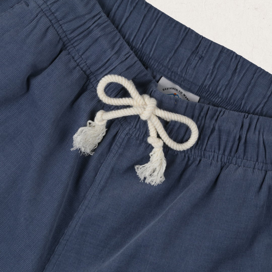 Santosa Recycled Cord Shorts - Blue Glass