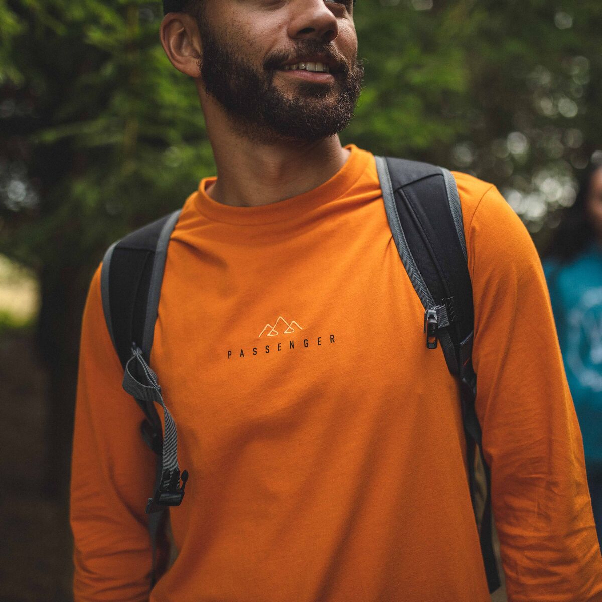 New Forest Recycled LS T-Shirt - Sunrise Orange