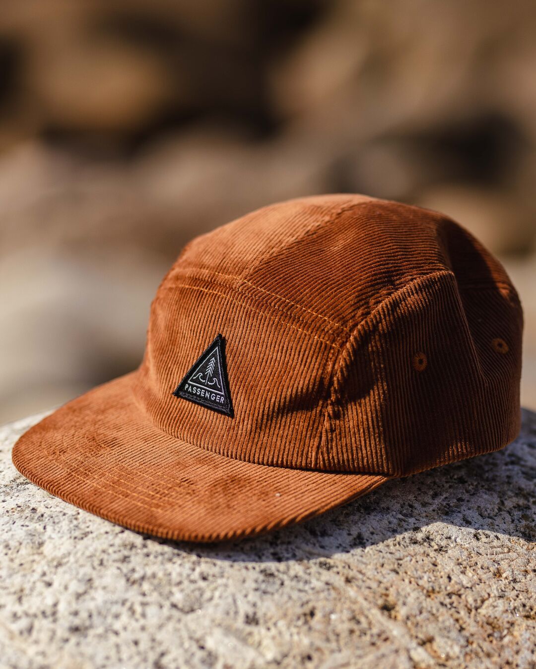 Fixie Recycled Cord 5 Panel Cap - Glazed Ginger