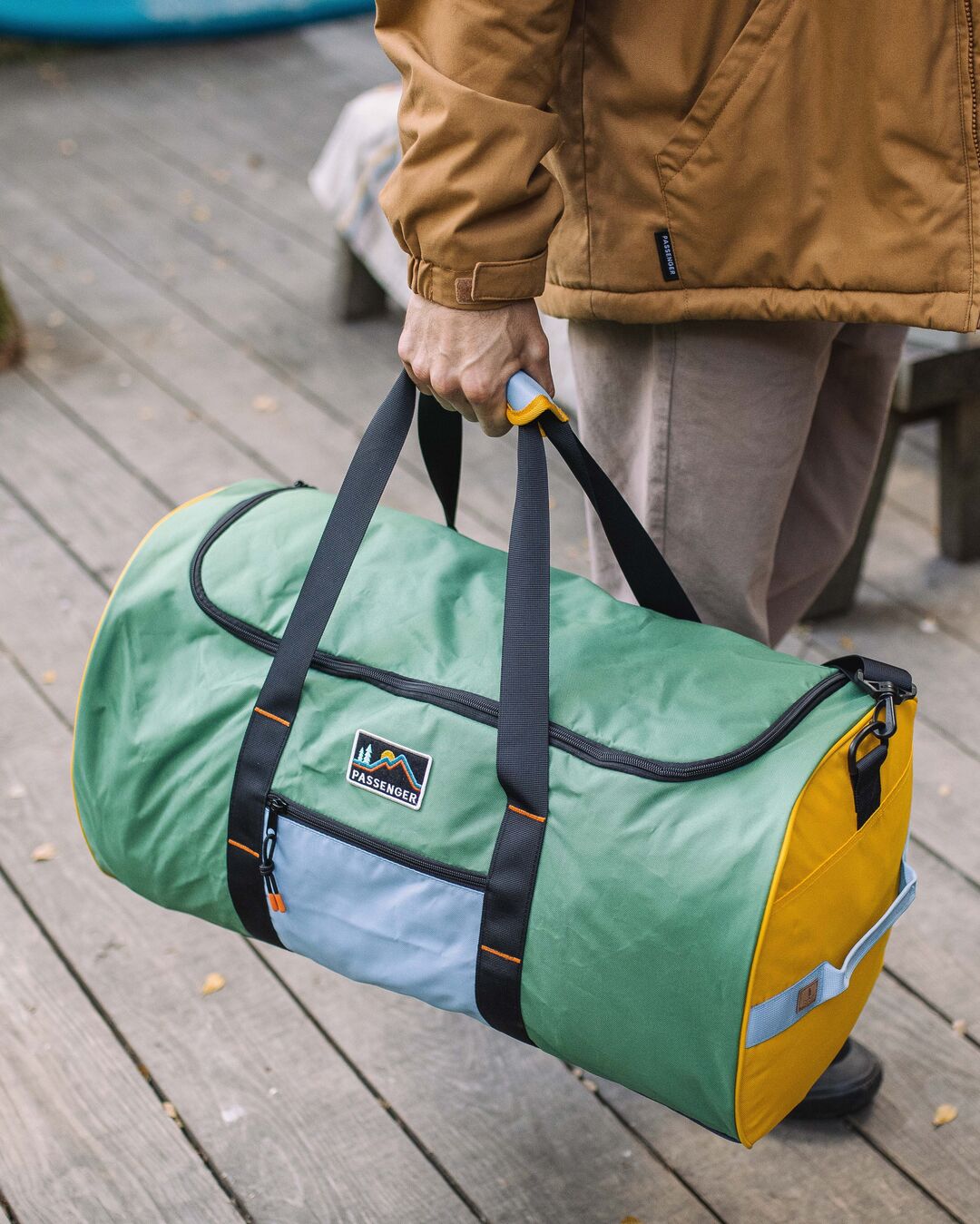 Weekender 58L Recycled Duffle Bag - Laurel Green