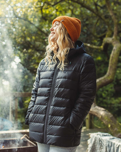 Pow Recycled Long Insulated Jacket - True Black