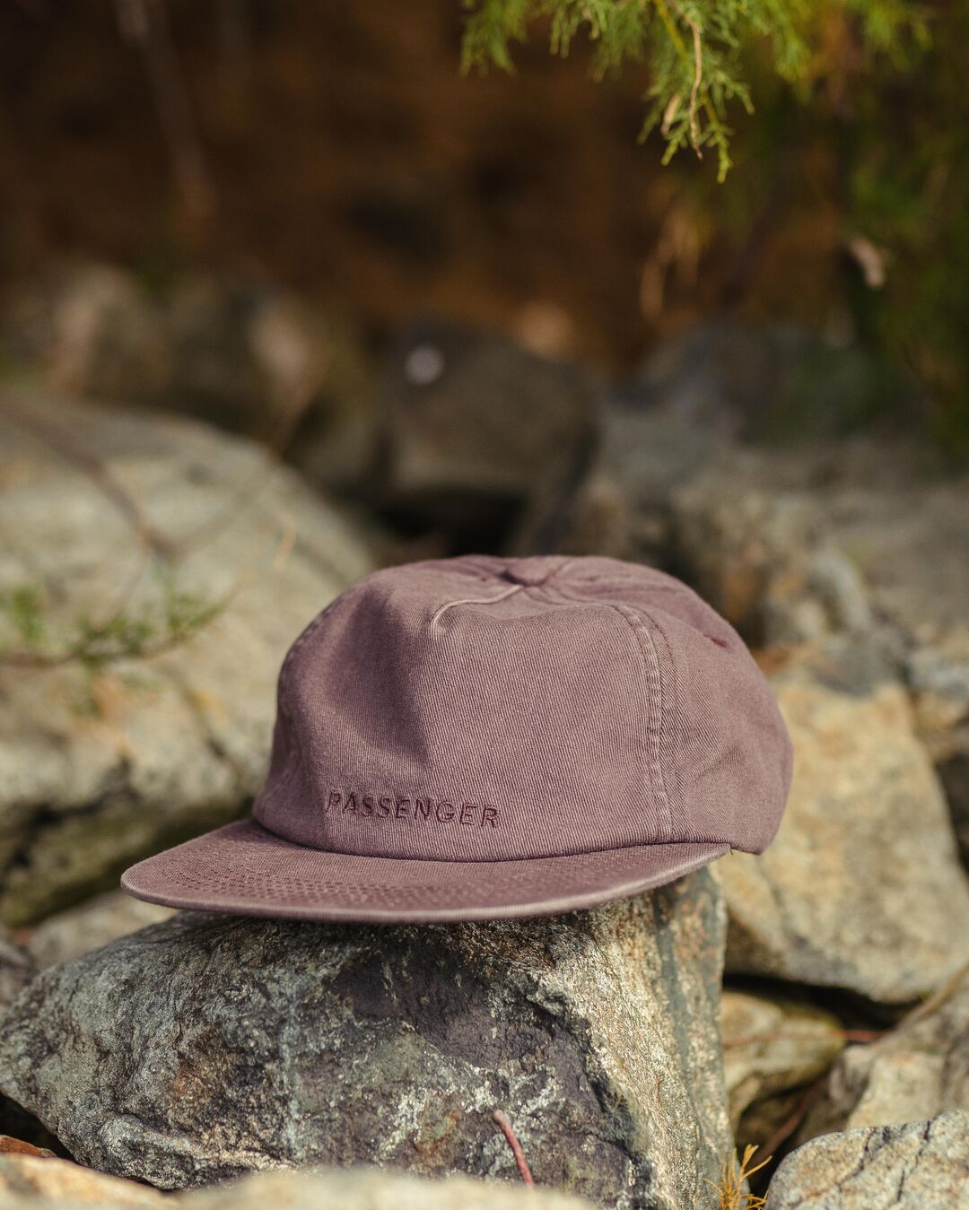 Byron Recycled Cotton 5 Panel Cap - Dusty Lilac