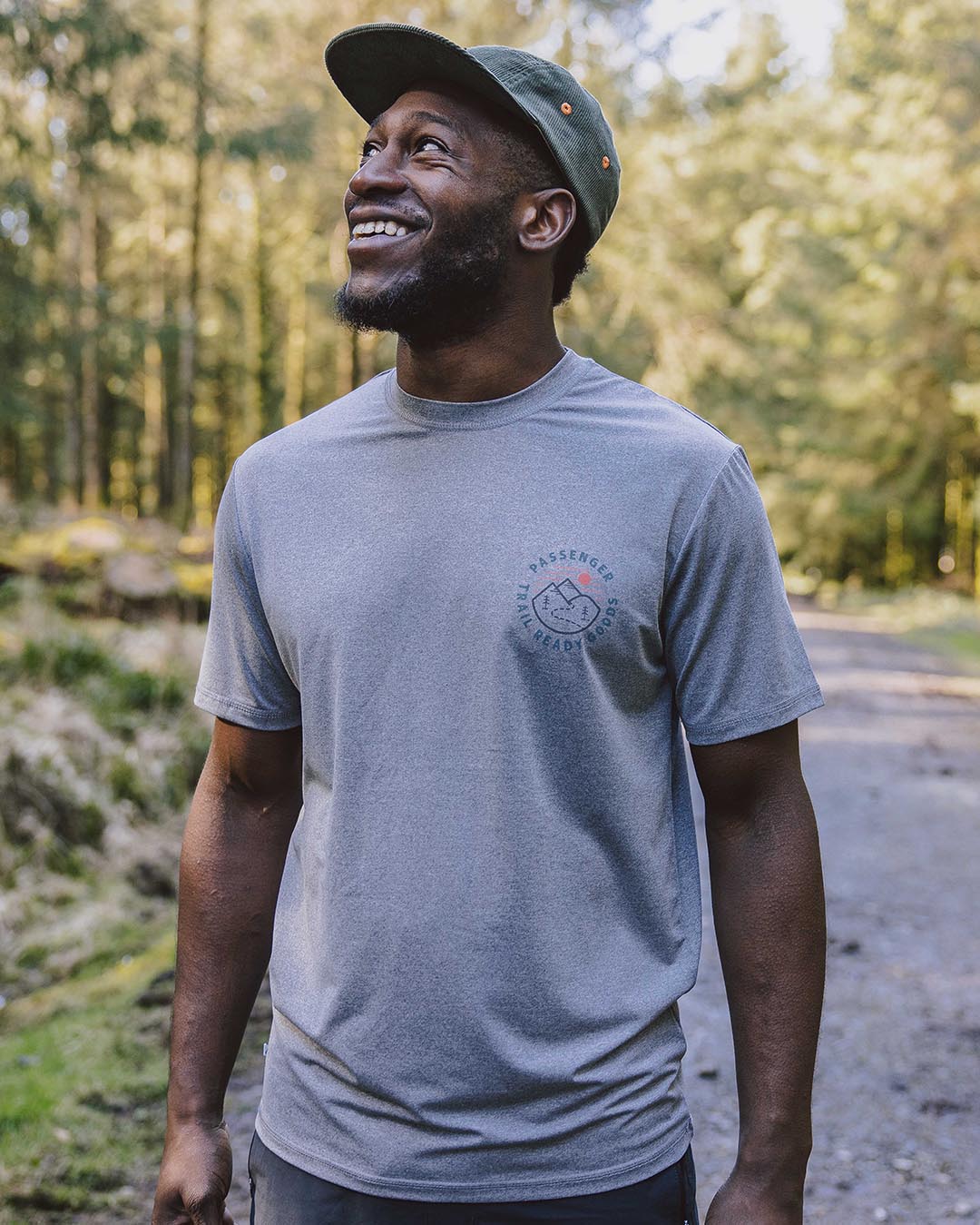 Trail Recycled Active T-Shirt - Grey Marl