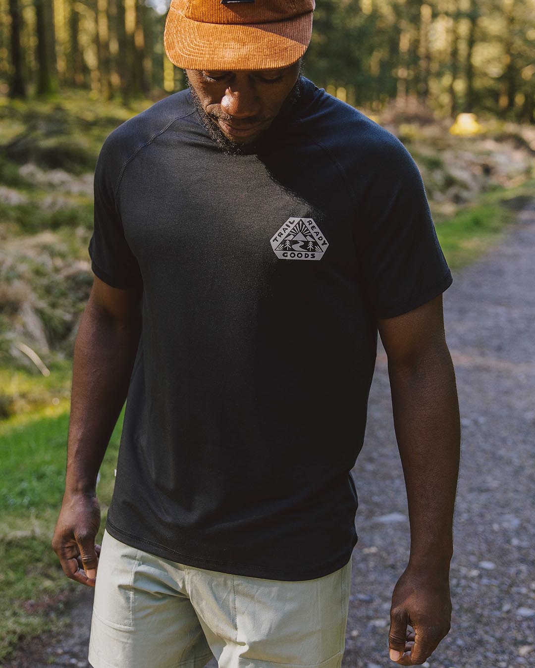 Roam Recycled Active T-Shirt - Black