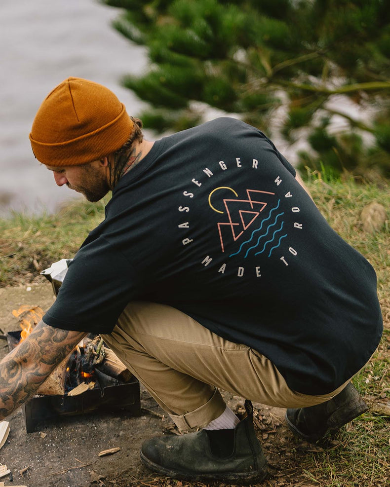 Escapism Recycled Cotton T Shirt Dark Forest