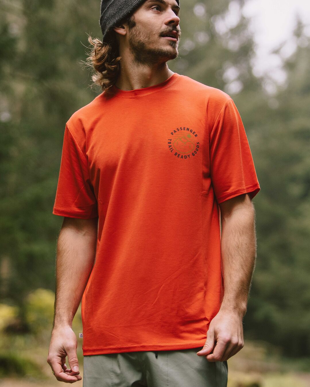 Trail Recycled Active T-Shirt - Warm Orange
