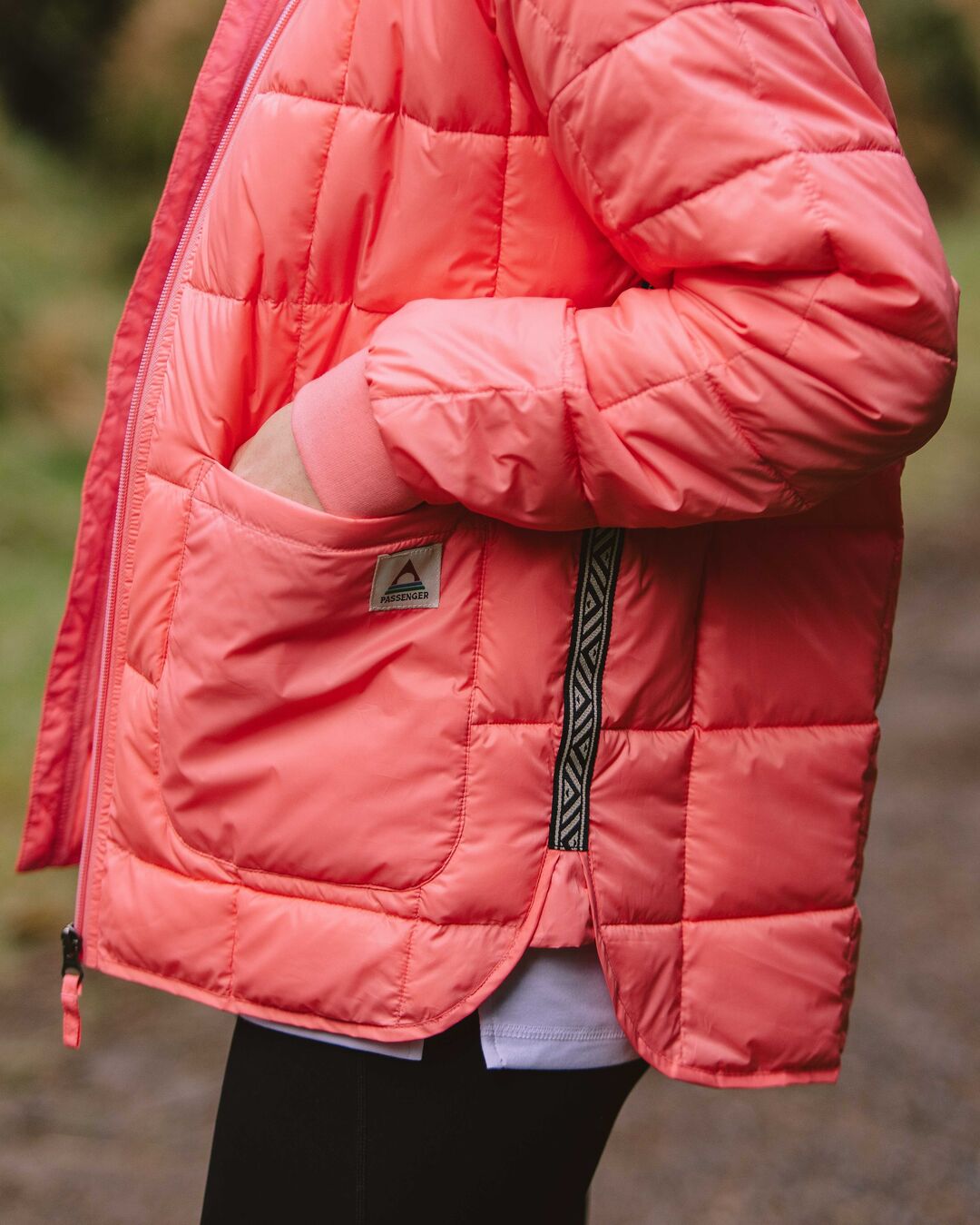 Lorelei Oversized Insulated Jacket - Shell Pink