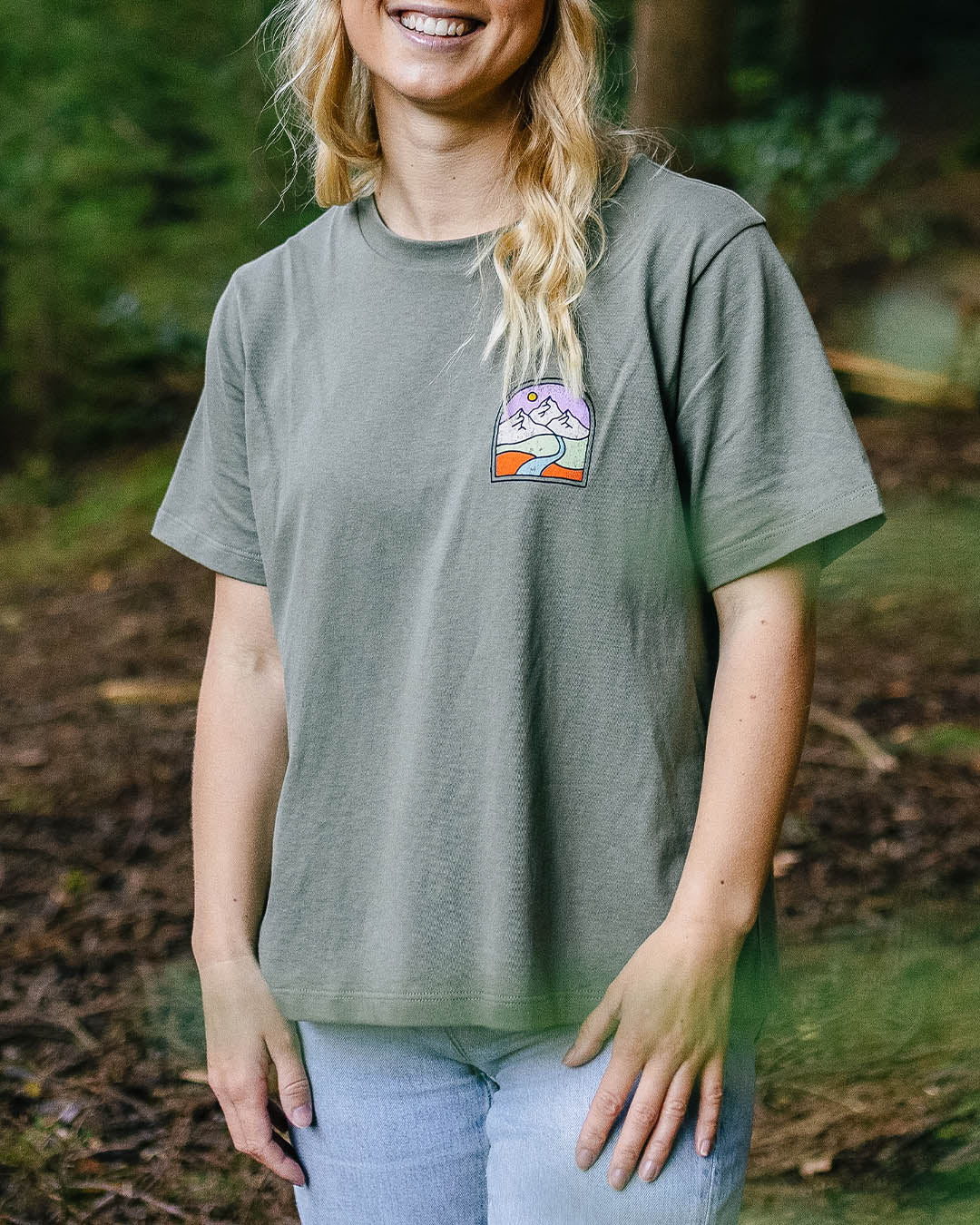 Friday Collective Recycled Cotton T-Shirt - Dusty Olive